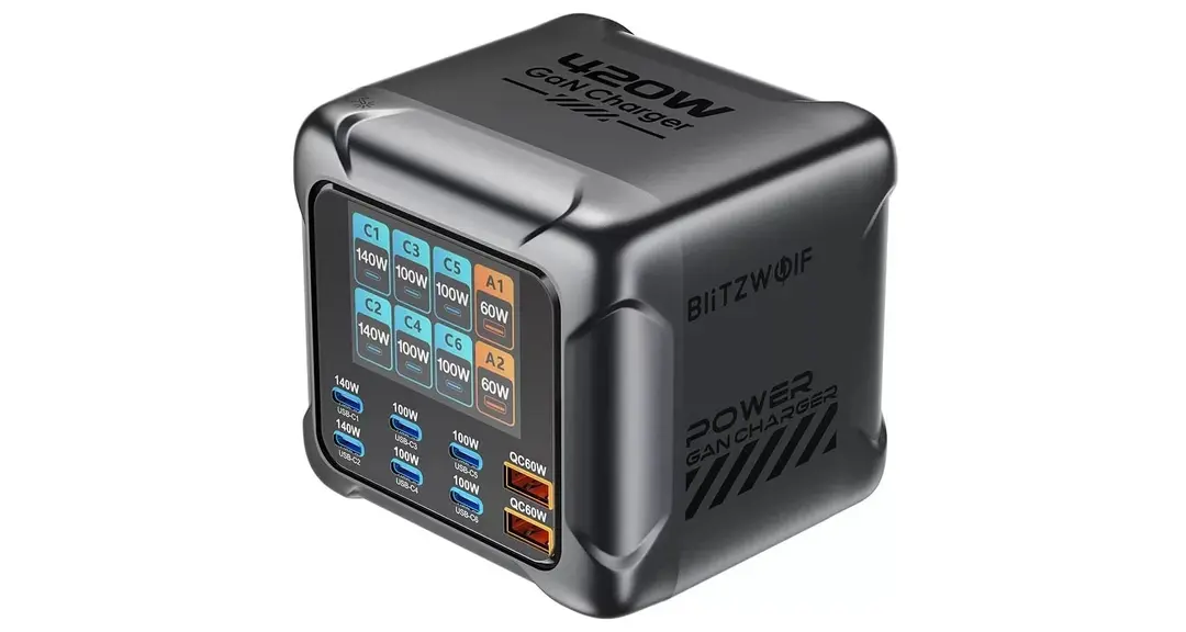 A tartalomgyártók álmát testesíti meg a Blitzwolf 420 W-os USB hubja