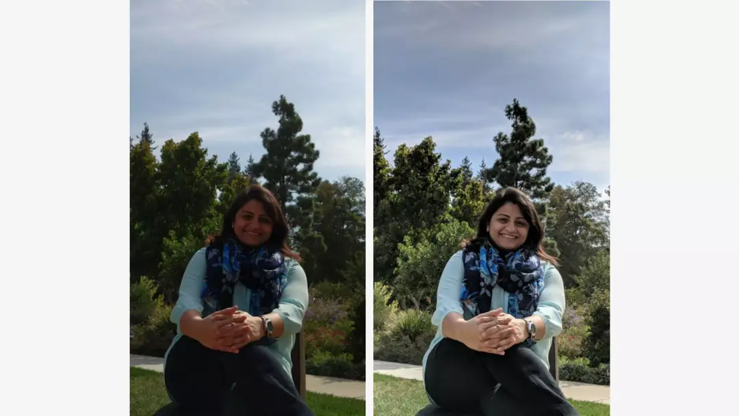 Előzetes képek a Pixel Visual Core által gyorsított HDR+-szal.