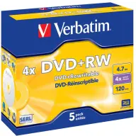 VERBATIM DVD+RW 4x SERL normalan case