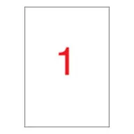APLI 1 pályás waterproof label 210 x 297 mm white 20 etikett/csomag