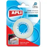 APLI Duct tape 19 mm x 33 m magasfényű Crystal