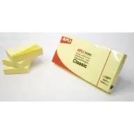 APLI Adhezive pad 3x100 flat yellow 40 x 50 mm