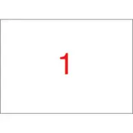 APLI 1 pályás label 297 x 420 mm (A3) 100 etikett/csomag