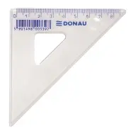 Műanyag háromszög vonalzó 45 fokos 8cm