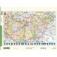 Tanuló munkalap A4 Magyarország közigazgatása/ Mo. domborzata