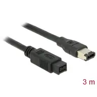 DELOCK FireWire Átalakító Fekete 3m 82597
