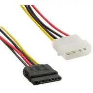Molex SATA Átalakító Fekete-Sárga 10cm 78176SATMOL