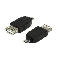 LOGILINK Micro USB Adapter Black 4cm AU0029