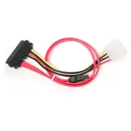 GEMBIRD SATA + SATA napajanje + Molex adapter rdeč 35cm CC-SATA-C1