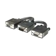 MANHATTAN VGA/D-Sub Elosztó Fekete 15cm 304559