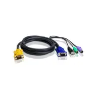 ATEN 2L-5303UP 3in1 SPHD (HDB15-SVGA USB PS/2 PS/2) - 3m