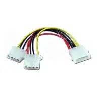 GEMBIRD Molex + 4pin Elosztó Fekete 15cm CC-PSU-1