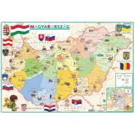 STIEFEL Könyökalátét kétoldalas Gyerek Magyarország közigazgatása/domborzata