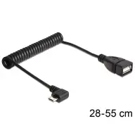 DELOCK Micro USB Adapter Black 50cm 83354