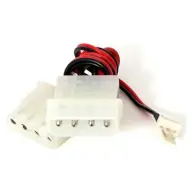 GEMBIRD Molex + 4pin Molex + 3pin Elosztó Fekete 15cm CC-PSU-5
