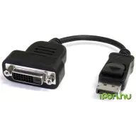 STARTECH DisplayPort DVI-D Átalakító Fekete 20cm DP2DVIS