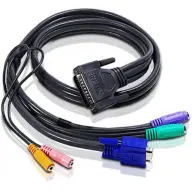 ATEN 2L-1701S 1.1M PS/2 KVM Cable with Audio