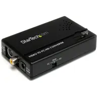 STARTECH S-Video + RCA VGA/D-Sub Átalakító Fekete 10cm VID2VGATV2