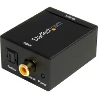 STARTECH RCA + Optikai RCA Átalakító Fekete 6cm SPDIF2AA