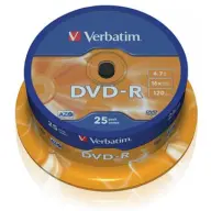 VERBATIM DVD-R 16x AZO 25kom cilindričan