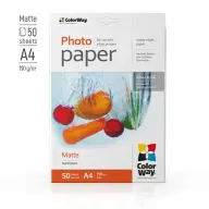COLORWAY PM190050A4 Matt fotopapir A4 190g (50 lap)