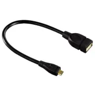 HAMA Micro USB extension black 15cm 78426