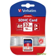 VERBATIM Premium 32GB SDHC 10 MB/s 43963