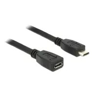 DELOCK Micro USB Extension Cable Black 1m 83248