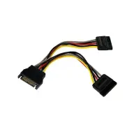 SATA PSU Splitter Black 20cm KKTSAP01S02