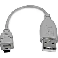 STARTECH USB Mini USB Átalakító Szürke 15cm USB2HABM6IN
