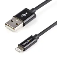 STARTECH Lightning USB Töltő/adatkábel Fekete 1m USBLT1MB