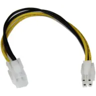 STARTECH ATX 4 pin Hosszabbító Fehér 20cm ATXP4EXT