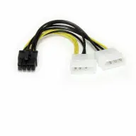STARTECH Molex PCI Express 8 pin Átalakító Fekete 15cm LP4PCIEX8ADP