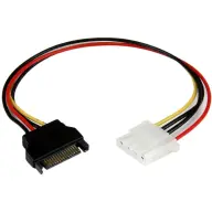 STARTECH SATA power Molex Adapter Black 30cm LP4SATAFM12