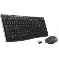 LOGITECH MK270 vezeték nélküli billentyűzet és egér szett USB 2.0 brit kiosztás - fekete