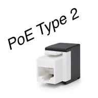 KELINE UTP Keystone Schwarz und Weiß 5cm KEJ-C5E-U-TL