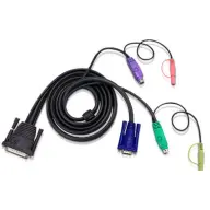 ATEN 2L-1703P 3M PS/2 KVM Cable with Audio