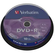 VERBATIM DVD+R 16x 10kom cilindričan