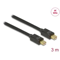 DELOCK Mini DisplayPort Összekötő Fekete 3m 83476