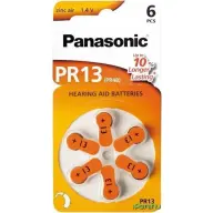 PANASONIC PR13 hallókészülék elem 6db