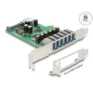 DELOCK PCI Express Kártya - 6 x külső + 1 x belső USB 3.0
