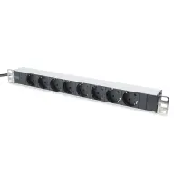 DIGITUS Aluminum outlet strip 8 outlets