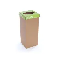 ÖKUKA Szelektív hulladékgyűjtő újrahasznosított 60 l RECOBIN Slim zöld
