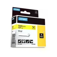 DYMO Feliratozógép szalag vinyl 12 mm x 5.5 m Rhino sárga-fekete