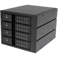STARTECH HSB4SATSASBA - 4 Bay Aluminum Trayless Hot Swap Mobile Rack Backplane