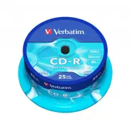 VERBATIM CD-R 52x 25kom Extra Protection cilindričan