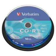 VERBATIM CD-R 52x 10kom cilindričan