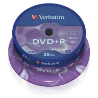 VERBATIM DVD+R 16x 25kom cilindričan