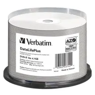 VERBATIM DVD-R DataLifePlus 16x 50kom štampajući cilindričan