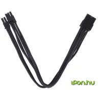 SILVERSTONE PCI Express 8 pin Tápkábel Fekete 25cm SST-PP07-PCIB
